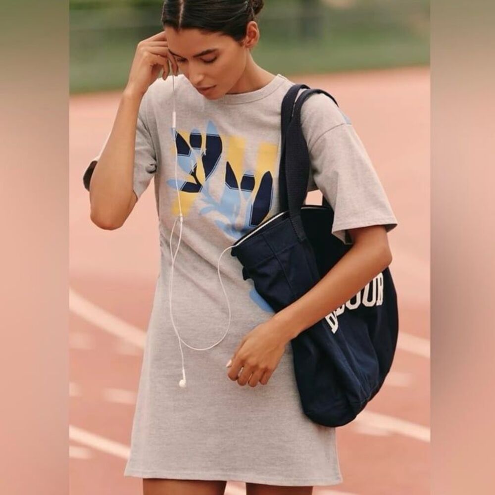 Anthropologie Daily Practice Women’s Short Sleeve Mini T-Shirt Dress NWT